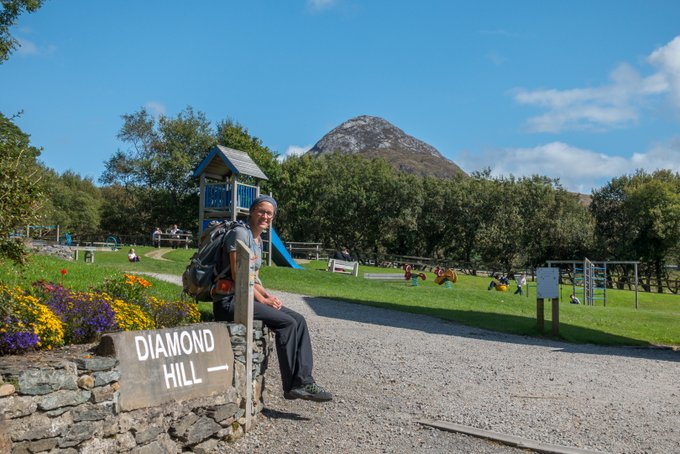 Wandern in Connemara Diamond Hill Spielplatz