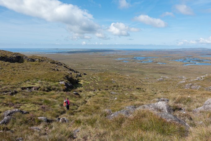 Wandern in Connemara Errisberg Abstieg