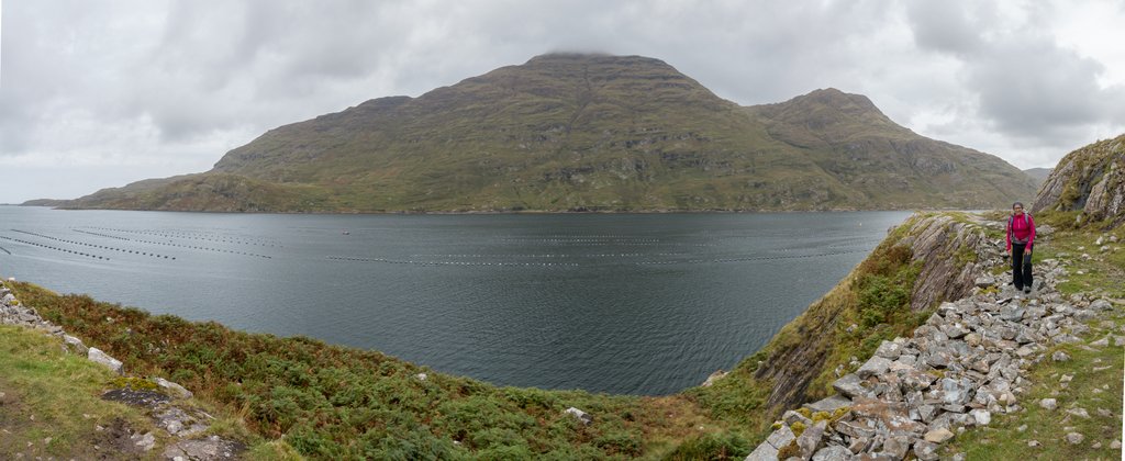 Wandern in Connemara Killary Fjord Panorama