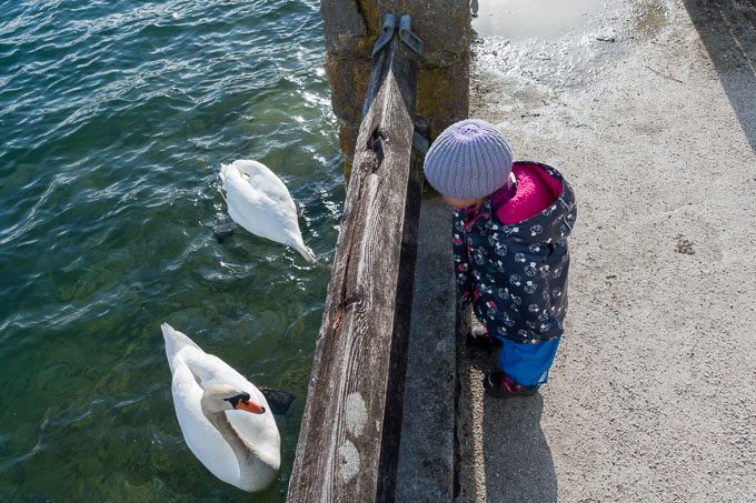 Am Wolfgangsee mit Kleinkind