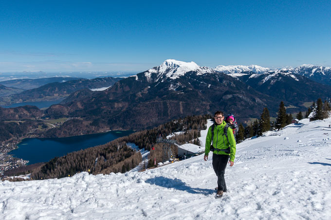 Urlaub Wolfgangsee mit Kind Wandern Zwölferhorn