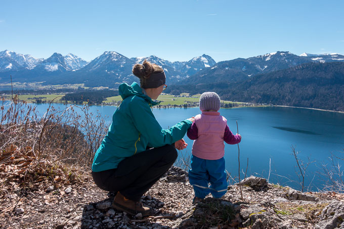 Urlaub am Wolfgangsee mit Kind und Aussicht