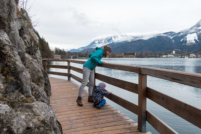 Wolfgangsee mit Kind Bürgl Panoramaweg