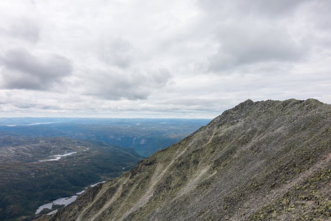 Wanderung Gaustatoppen Norwegen der Gipfel