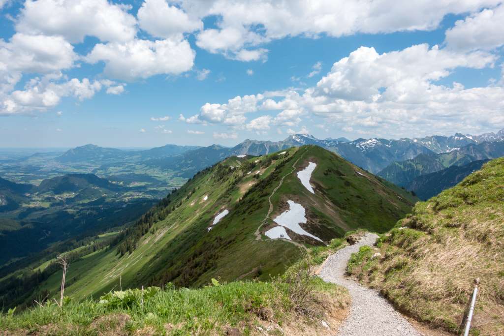 Wandern im Sommer auf dem Fellhorn