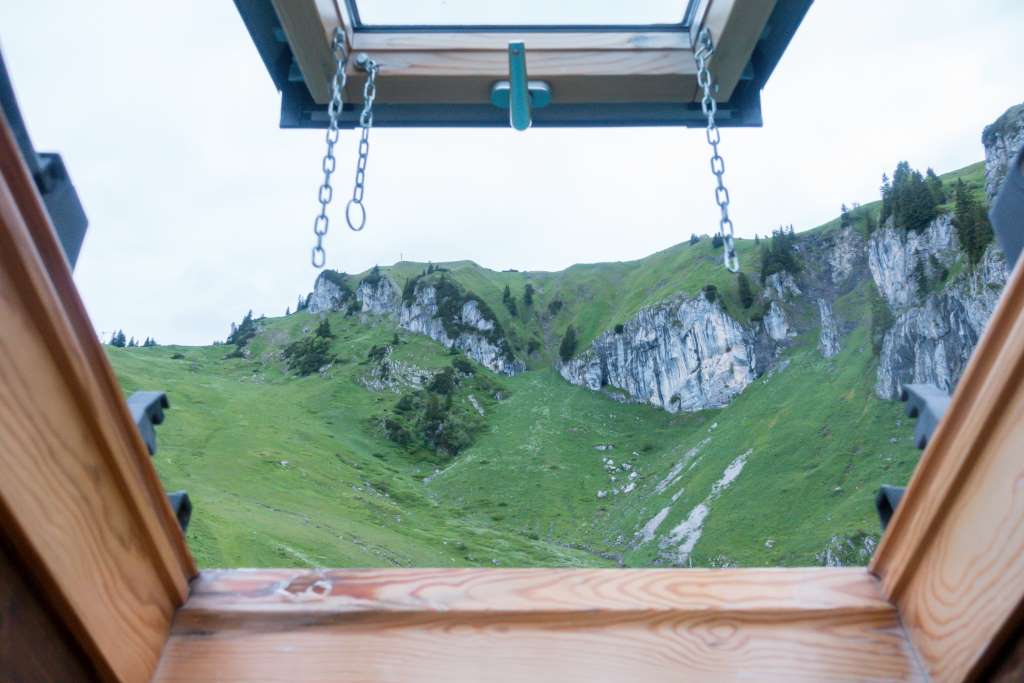 Bergblick vom Bettenlager Stie-Alm