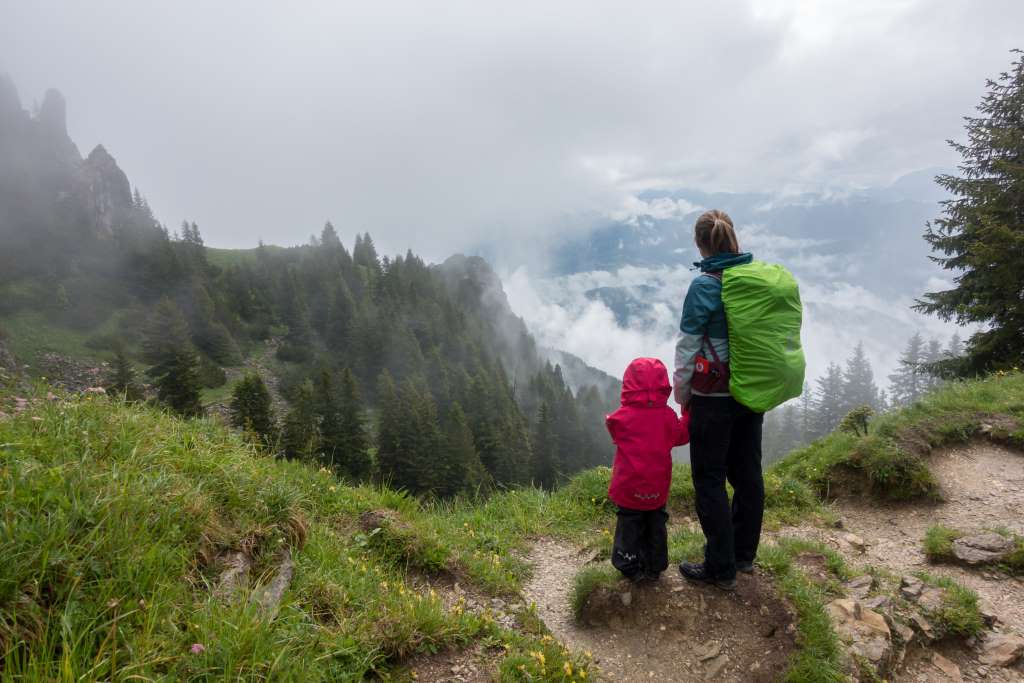 Mystische Wolcken Brauneck mit Kindern