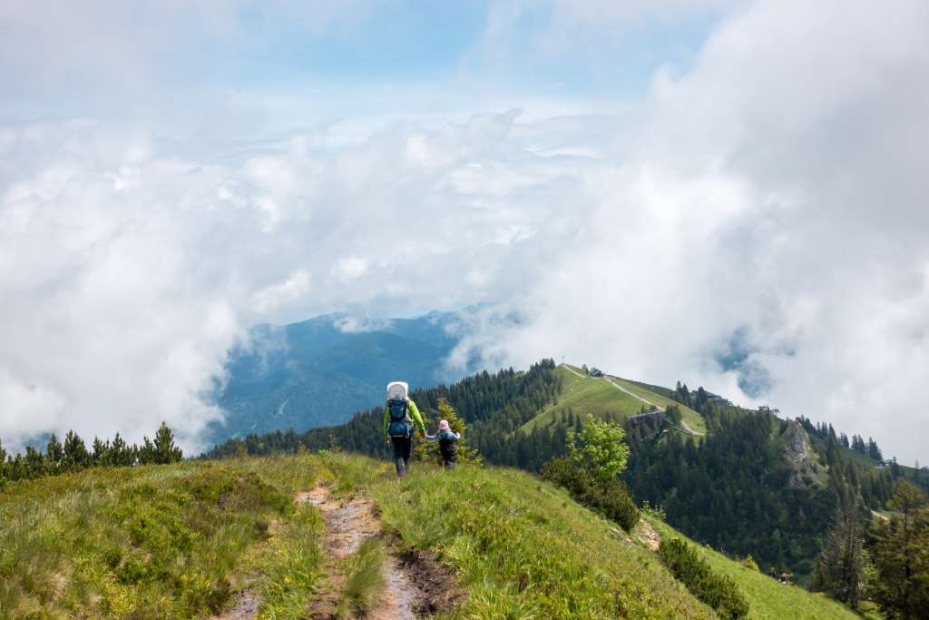 Wandern Brauneck Panorama Kinder