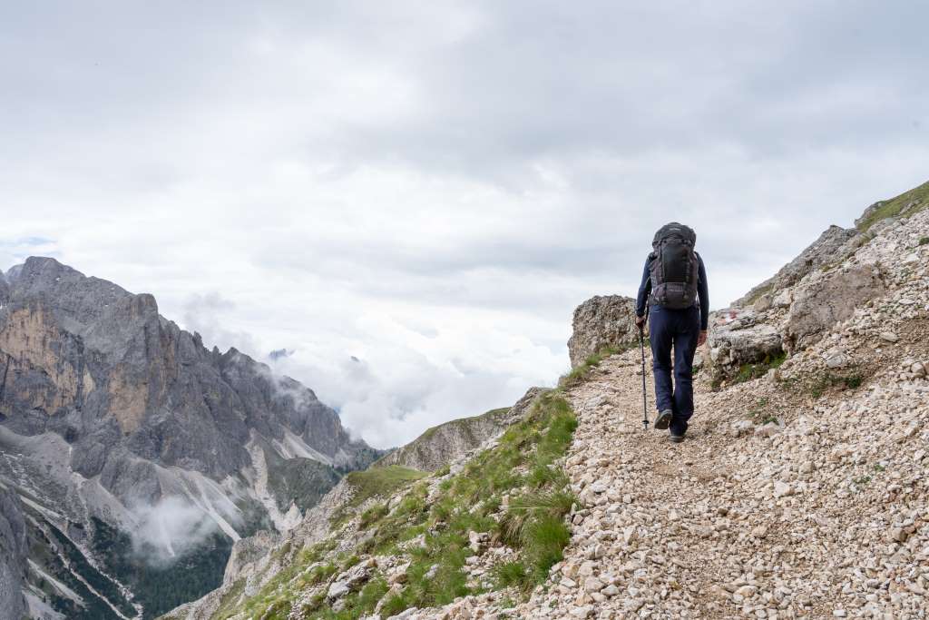 Aufstieg Schlern von der Tierser Alpl Hütte