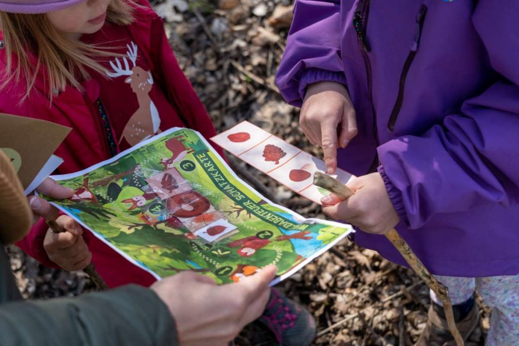 Schatzsuche Kindergerburtstag Wald 4 Jahre