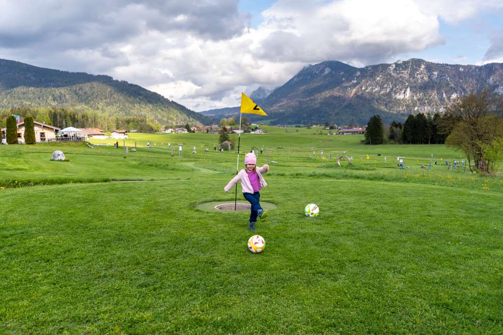 Fußballgolf Chiemgau mit Kindern