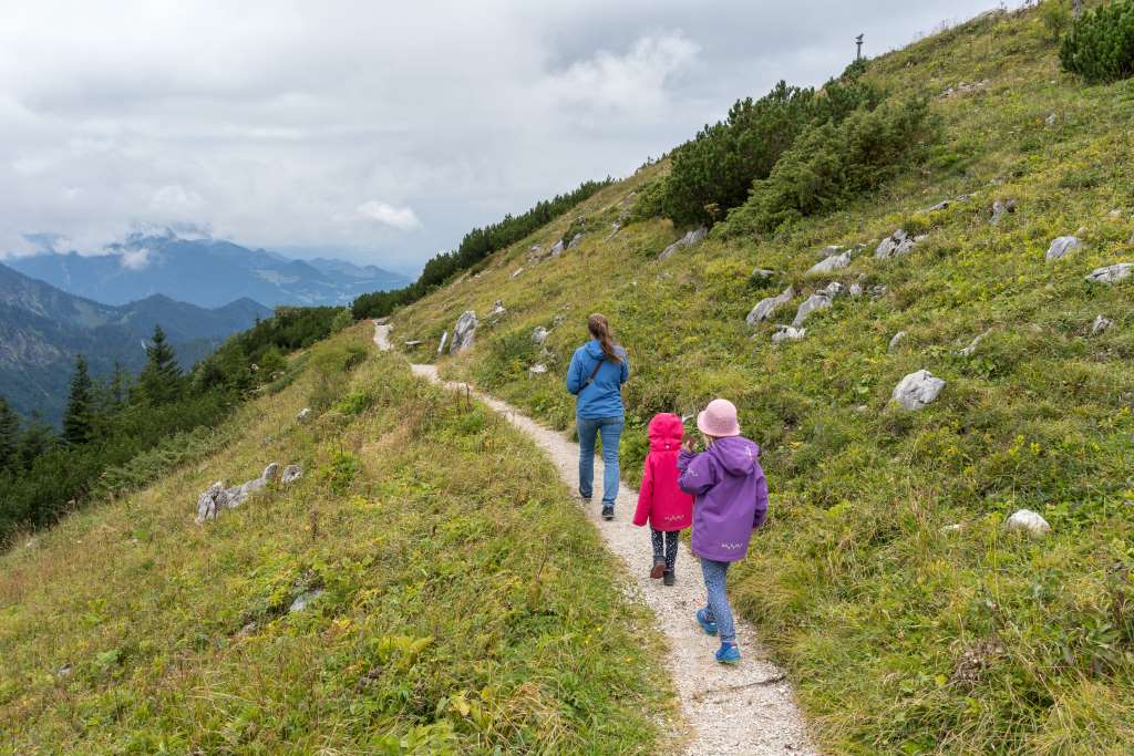 Auf dem Hochfelln wandern mit Kindern