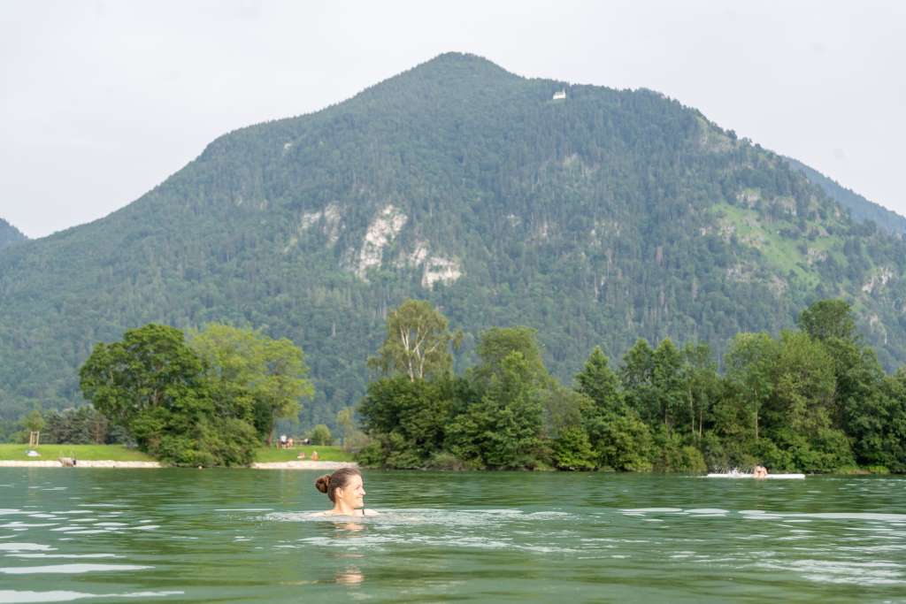 Schwimmen im Reifinger See Chiemgau