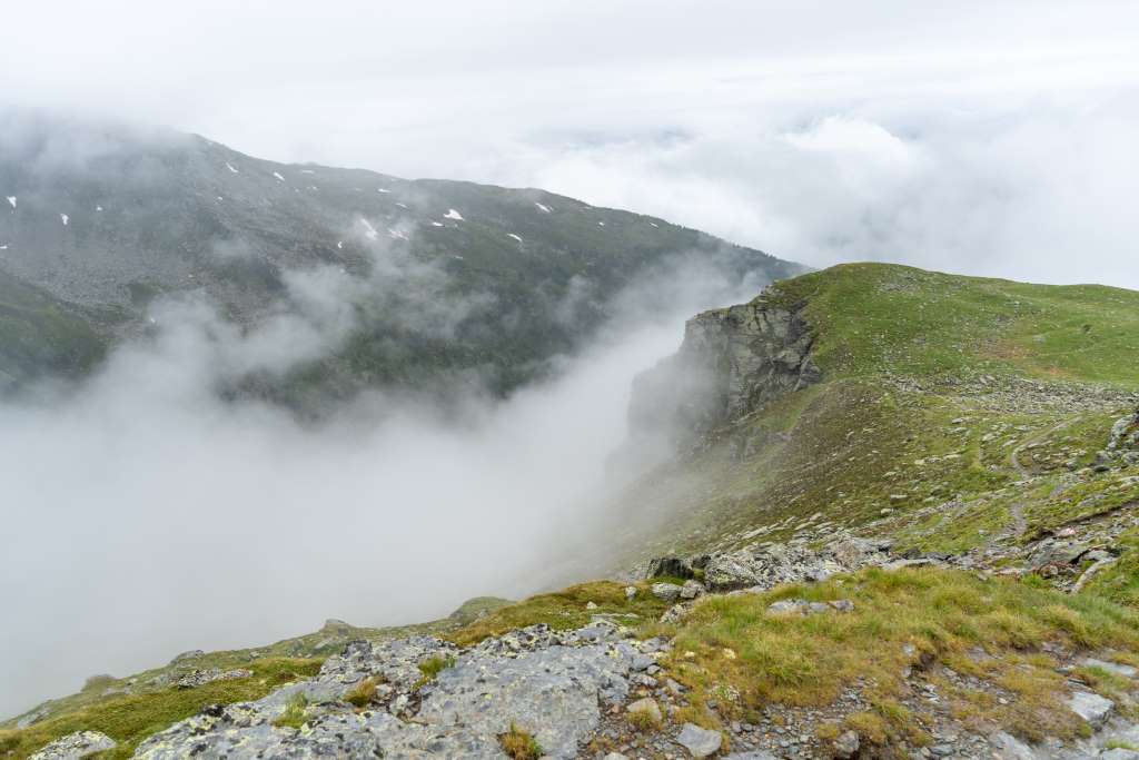 Tuxer Alpen bei Regen