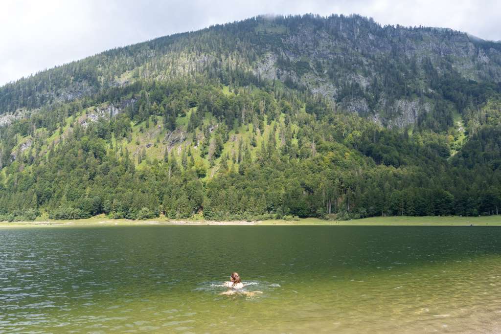 Schwimmen im Mittersee Chiemgau