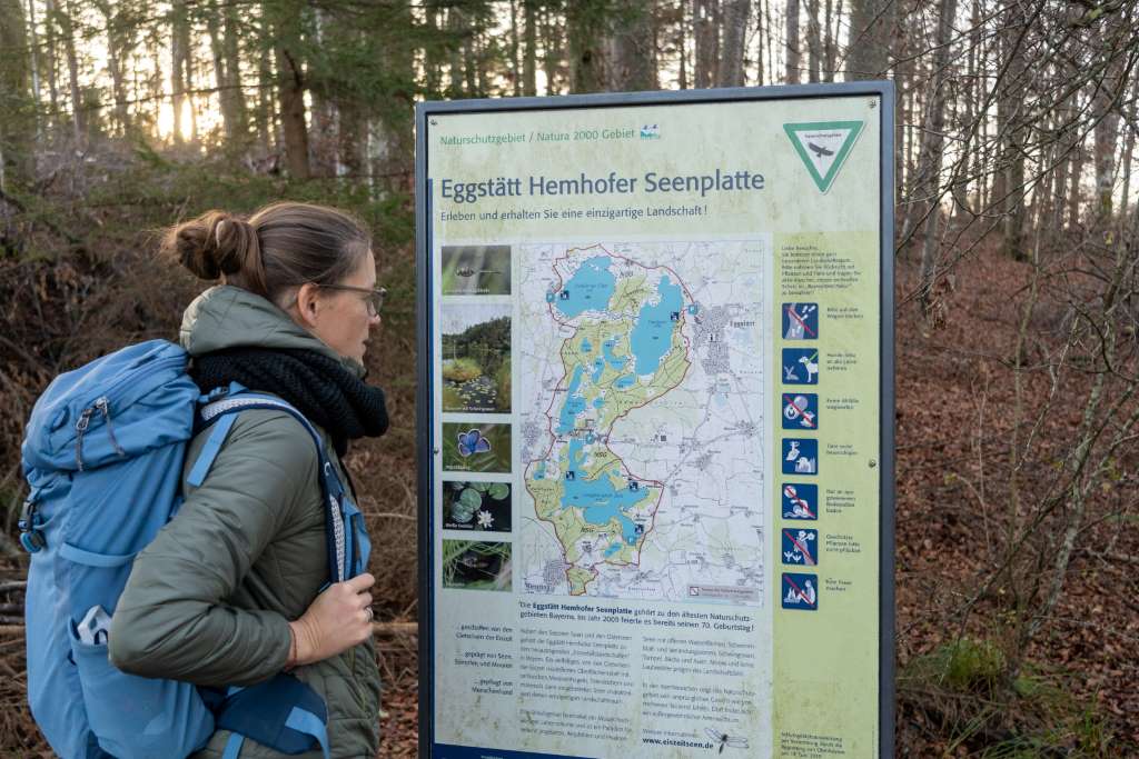 Unterwegs im Chiemgau im Naturschutzgebiet Eggstätt-Hemhofer Seenplatte